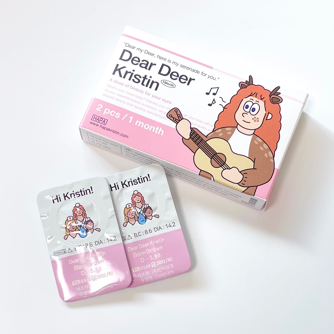 Dear Deer Kristen 1month/Hapa kristin/ワンデー(1DAY)カラコンを使ったクチコミ(3枚目)