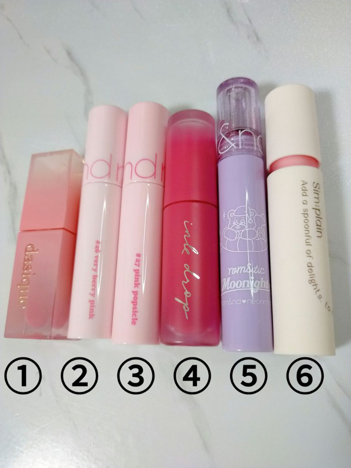 ジューシーラスティングティント/rom&nd/リップティントを使ったクチコミ（2枚目）