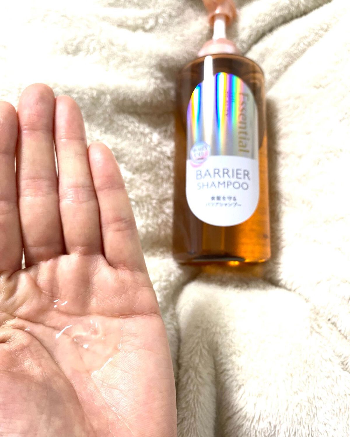 ザビューティ 髪のキメ美容素髪を守る バリアシャンプー/コンディショナー/エッセンシャル/シャンプー・コンディショナーを使ったクチコミ(4枚目)