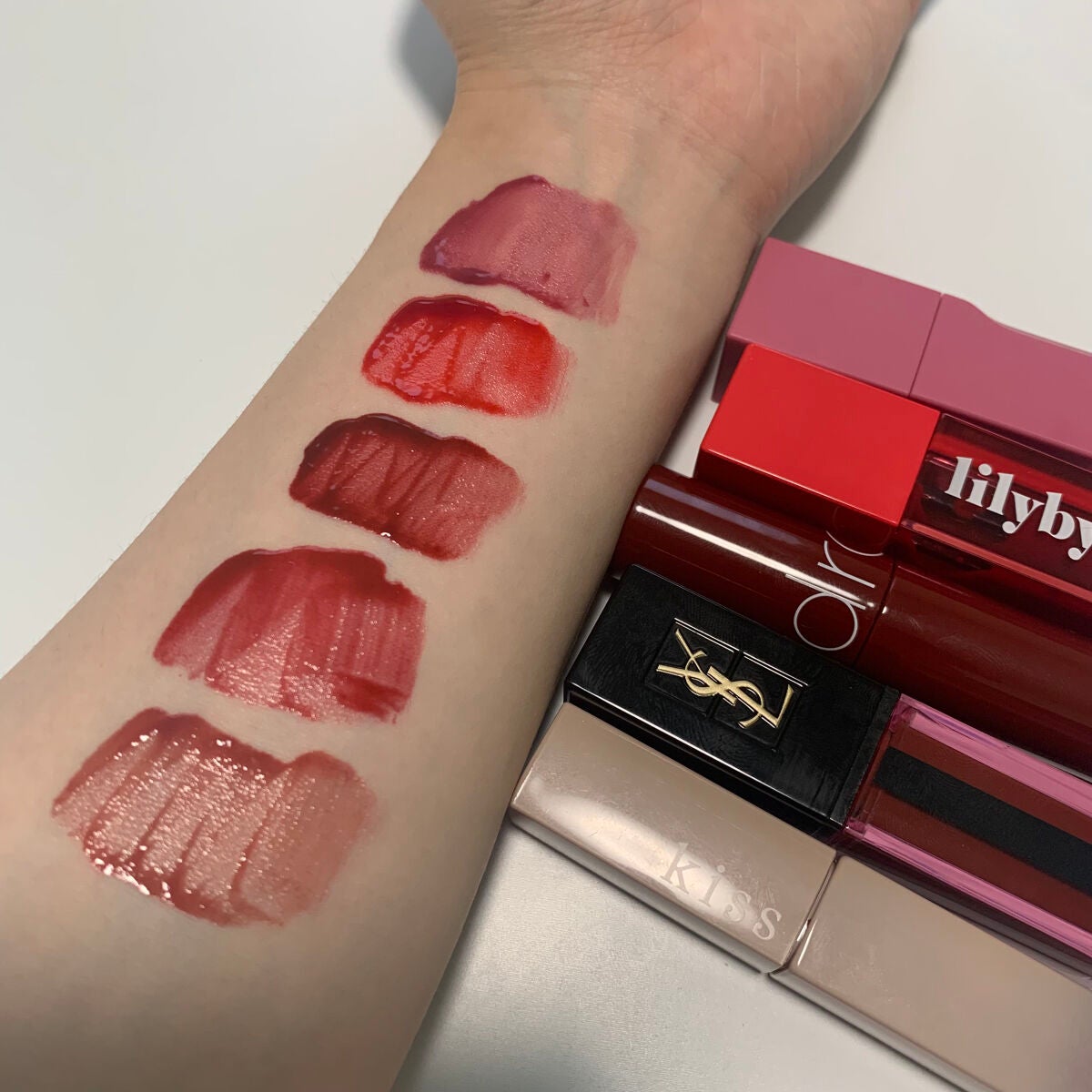 ジューシーラスティングティント/rom&nd/リップティントを使ったクチコミ(8枚目)