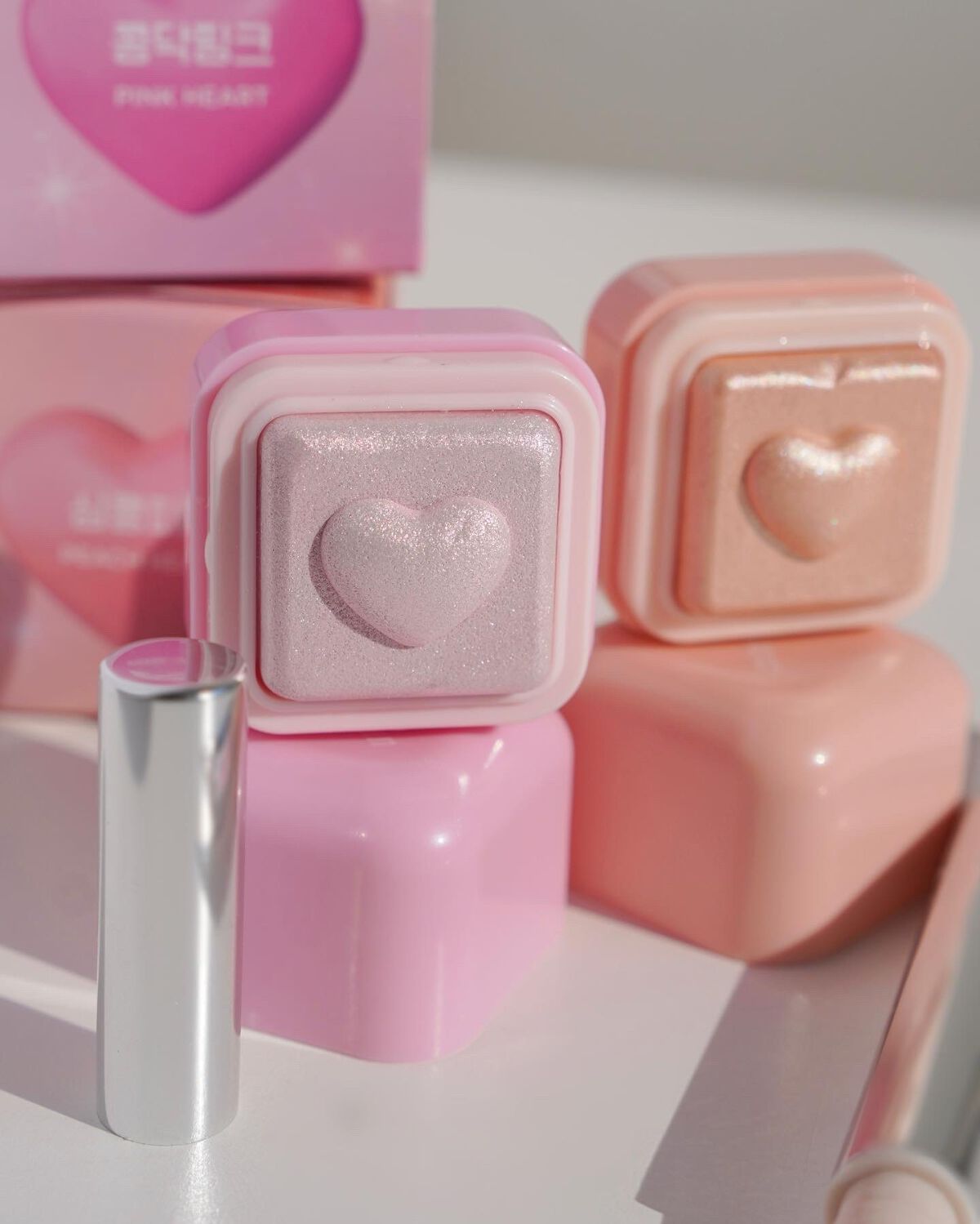 ミルクブリンハートライター/Colorgram/パウダーハイライトを使ったクチコミ(3枚目)