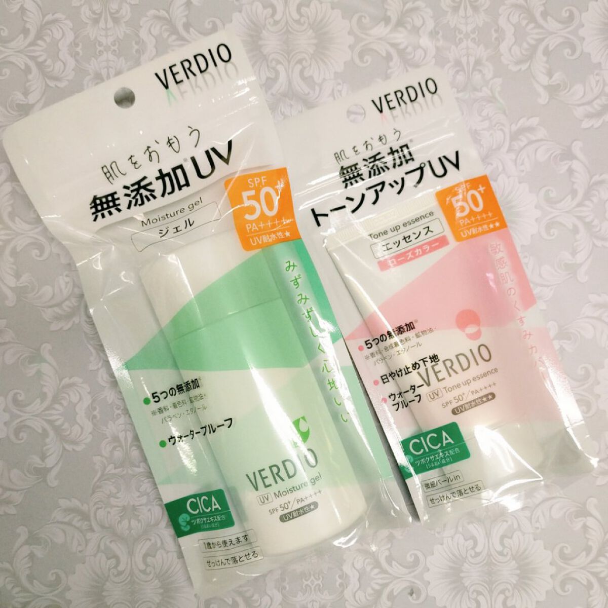 ベルディオ UVトーンアップエッセンス N/メンターム/日焼け止めローションを使ったクチコミ（2枚目）