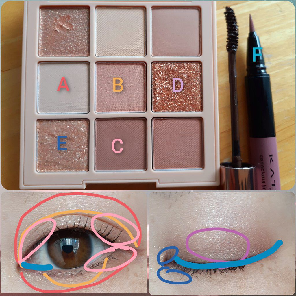 シャドウパレット/dasique/アイシャドウパレットを使ったクチコミ（3枚目）