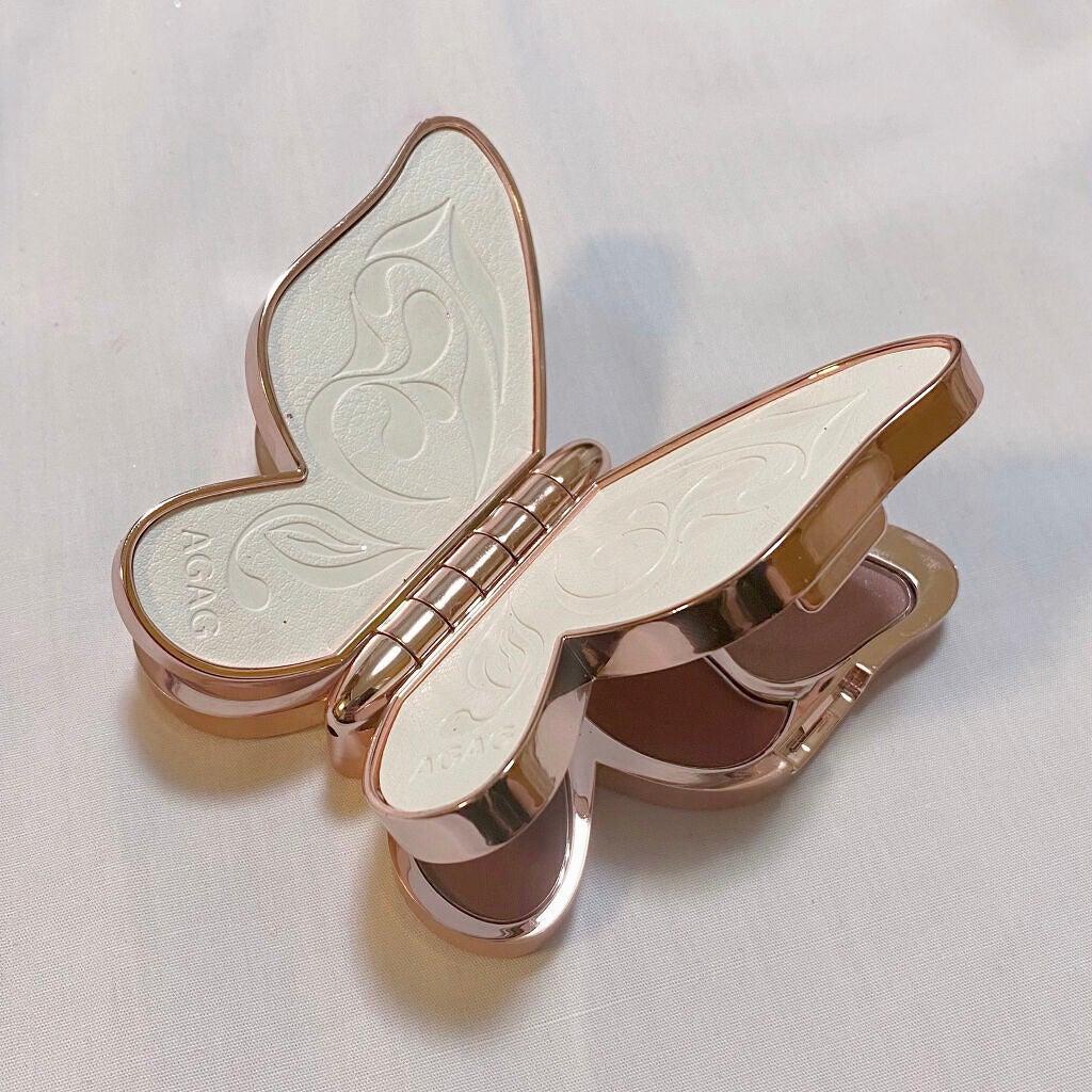 バタフライアイシャドウパレット/AGAG/アイシャドウパレットを使ったクチコミ(3枚目)