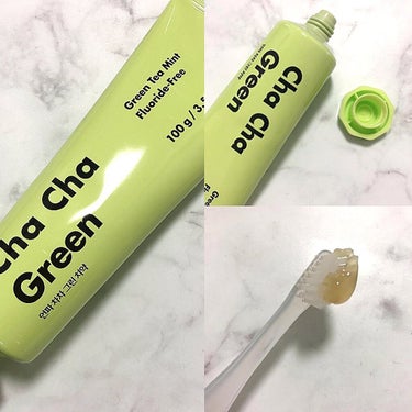 Cha Cha Charcoal Vegan Greentea Toothpaste/unpa/歯磨き粉を使ったクチコミ（3枚目）