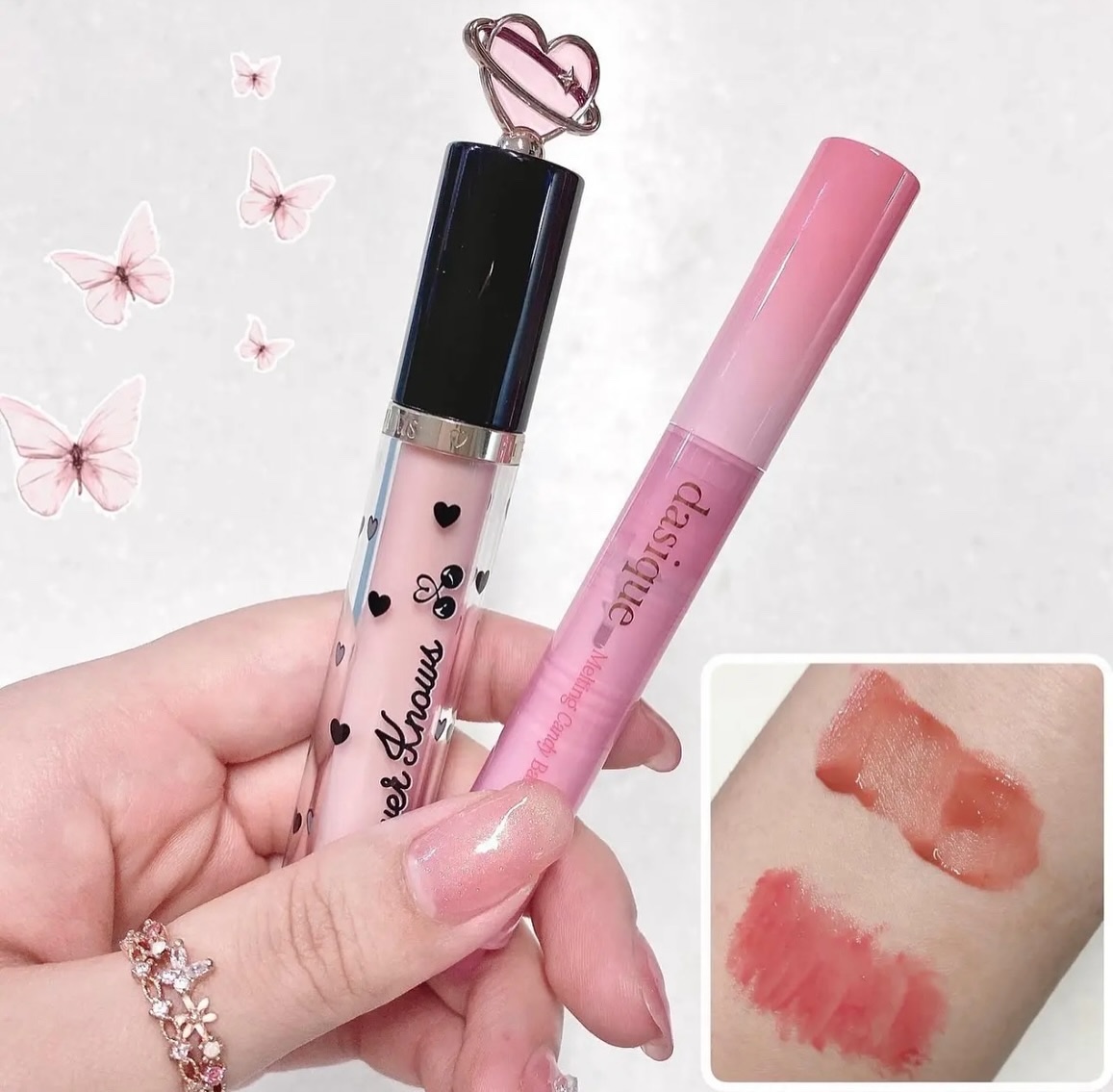 グリスニングウォータリングティント/FlowerKnows/リップティントを使ったクチコミ（1枚目）