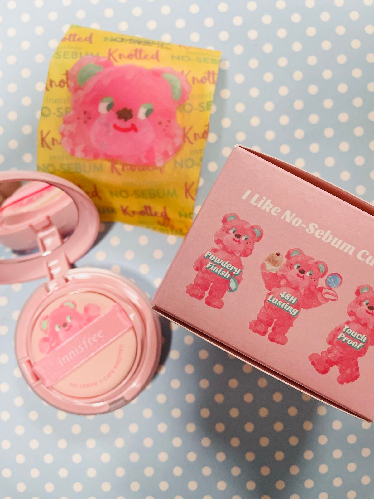 ノーセバム パウダー クッション/innisfree/クッションファンデーションを使ったクチコミ(2枚目)