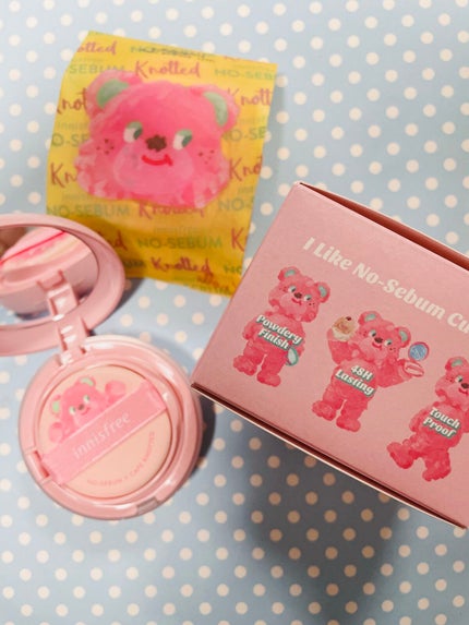 ノーセバム パウダー クッション/innisfree/クッションファンデーションを使ったクチコミ(2枚目)