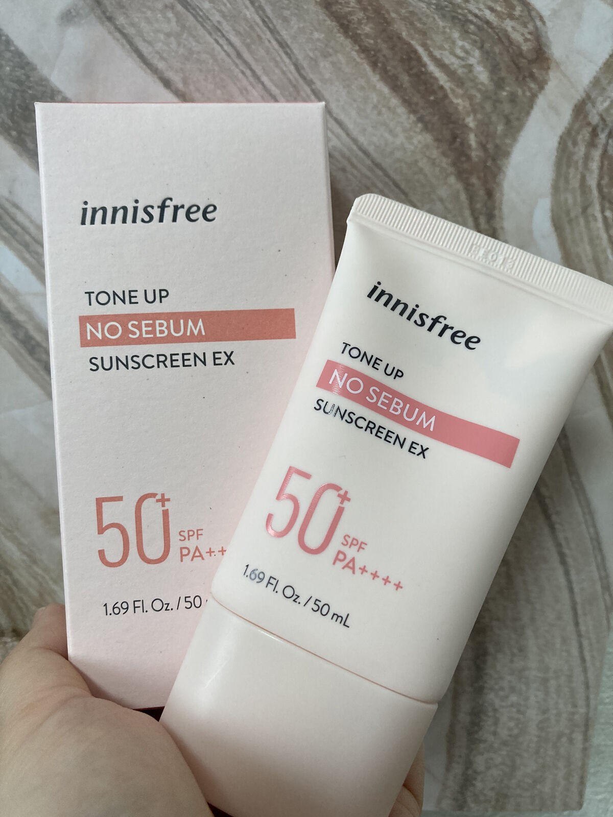 トーンアップ ノーセバム サンスクリーン SPF50+ PA++++/innisfree/日焼け止めクリームを使ったクチコミ（3枚目）
