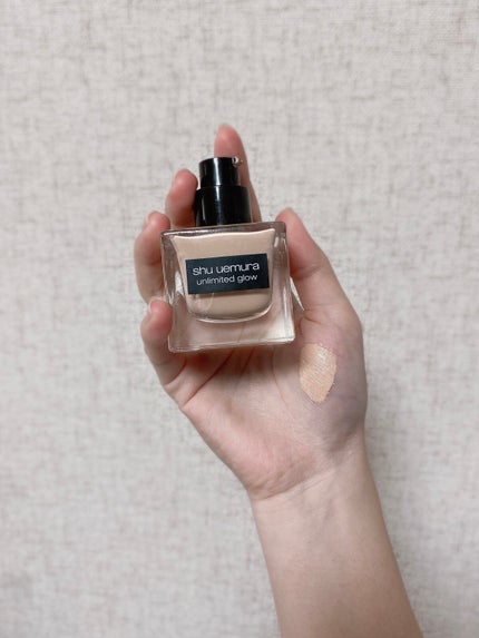 アンリミテッド グロー フルイド/shu uemura/リキッドファンデーションを使ったクチコミ(2枚目)