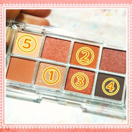 AC8カラーアイパレット/セリア/アイシャドウパレットを使ったクチコミ(3枚目)