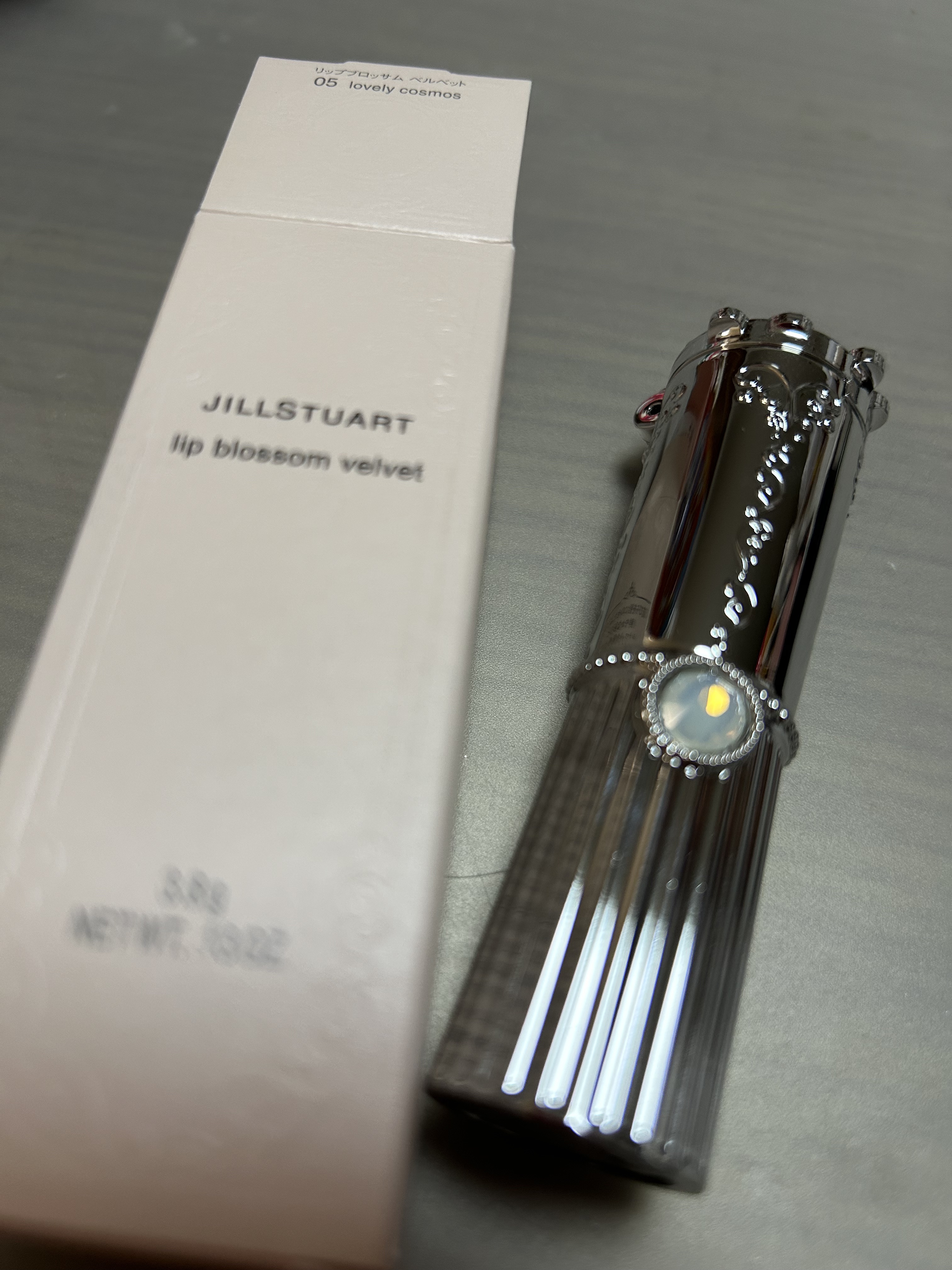 ジルスチュアート リップブロッサム ベルベット 05 lovely cosmos/JILL STUART/口紅を使ったクチコミ（1枚目）