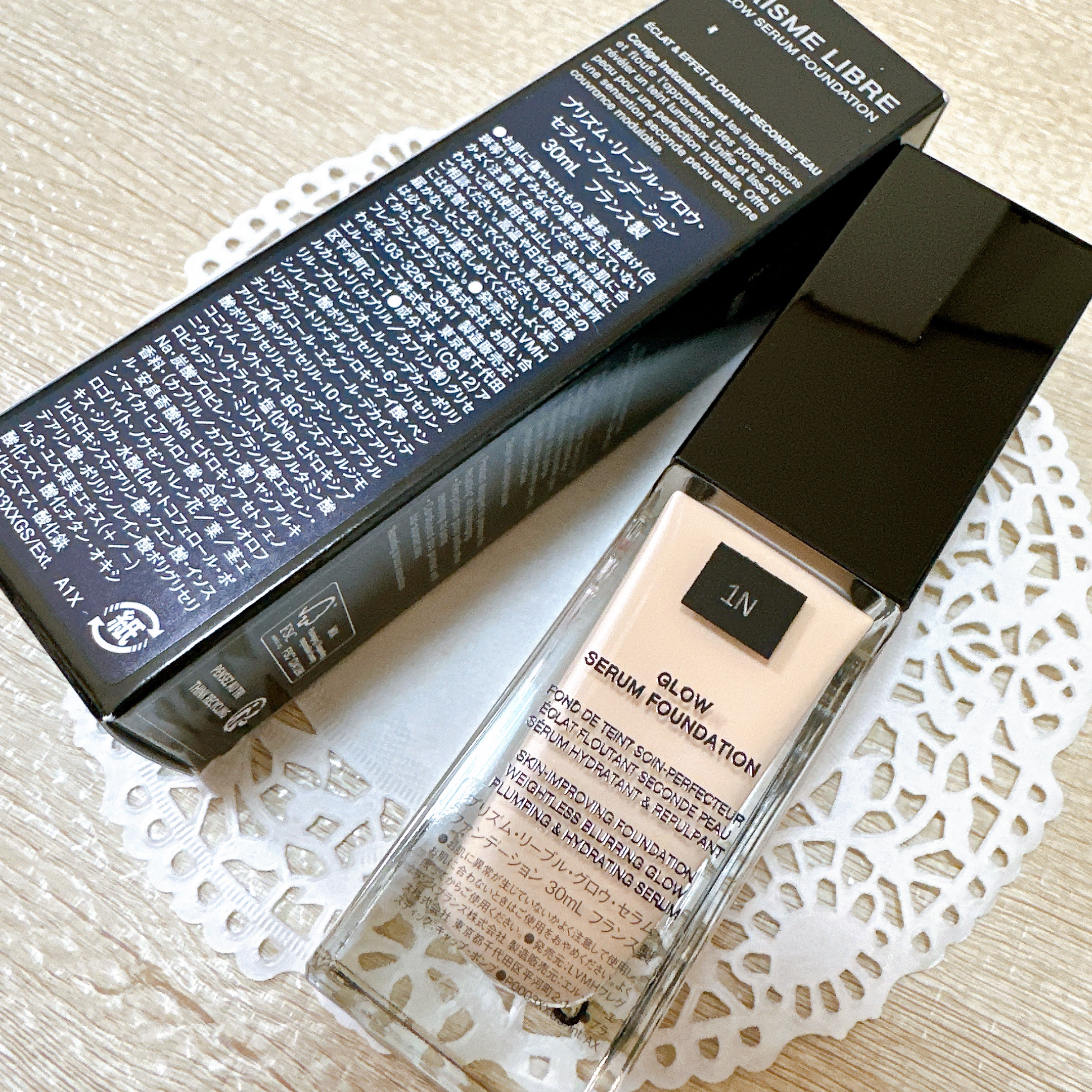 プリズム･リーブル･グロウ･セラム･ ファンデーション/GIVENCHY/リキッドファンデーションを使ったクチコミ（3枚目）