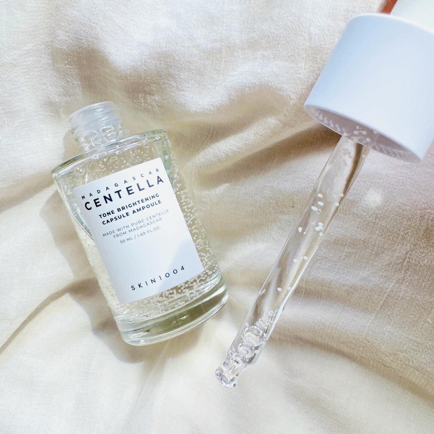 トーンブライトニング カプセルアンプル/SKIN1004/美容液を使ったクチコミ(4枚目)