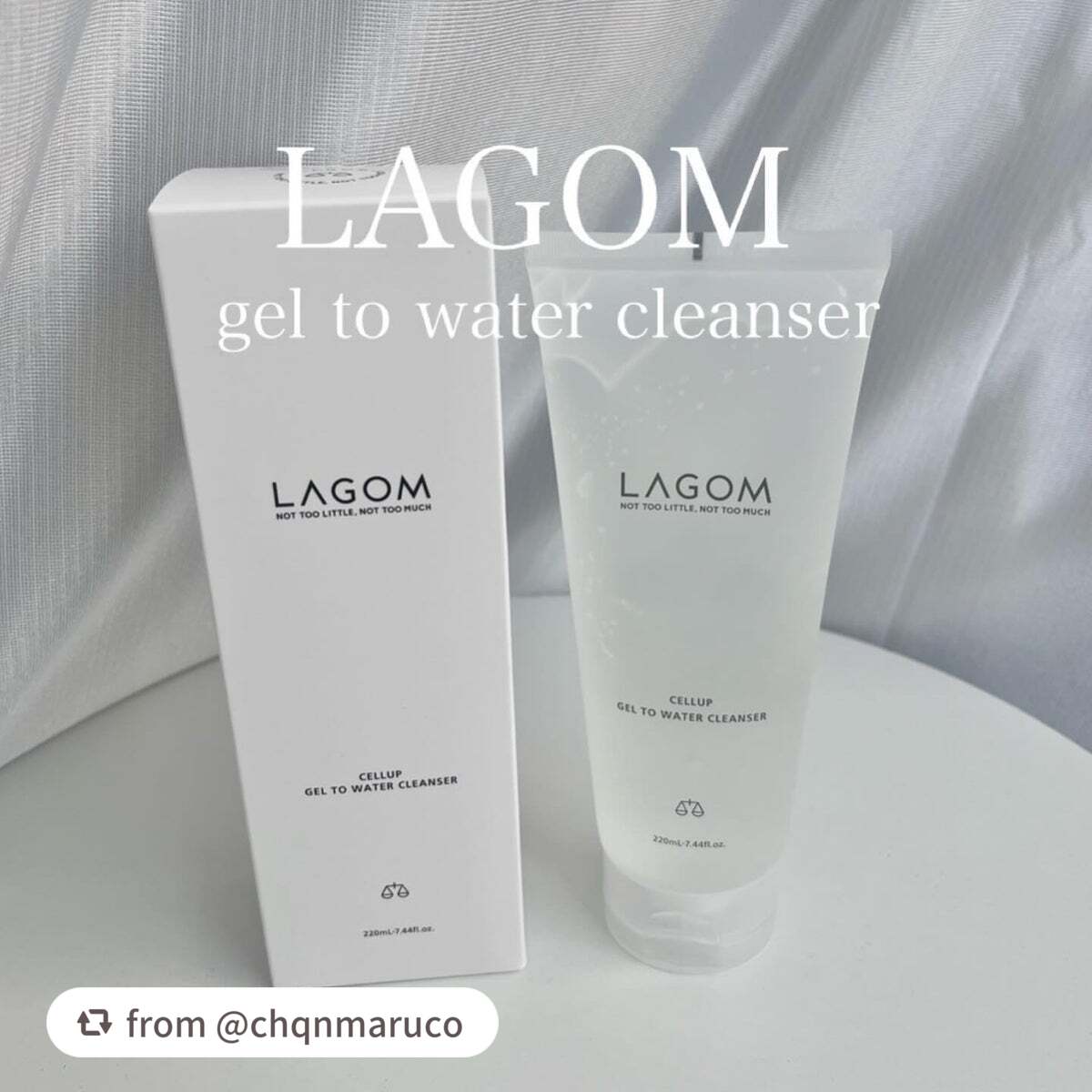 ラゴム ジェルトゥウォーター クレンザー(朝用洗顔)/LAGOM /その他洗顔料を使ったクチコミ(1枚目)