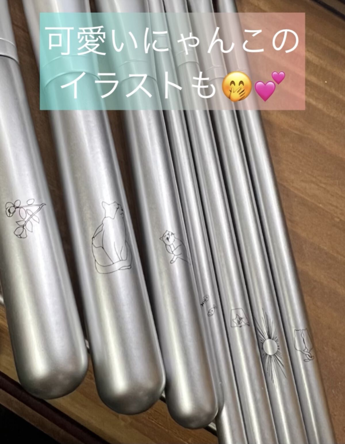 猫モチーフ メイクブラシ 7本セット/SIXPLUS/メイクブラシを使ったクチコミ（3枚目）