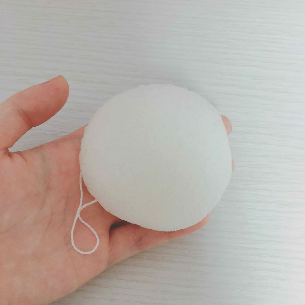 こんにゃく洗顔パフ/セリア/その他スキンケアグッズを使ったクチコミ（3枚目）