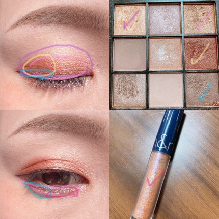 UR GLAM BLOOMING EYE COLOR PALETTE/U R GLAM/アイシャドウパレットを使ったクチコミ(2枚目)