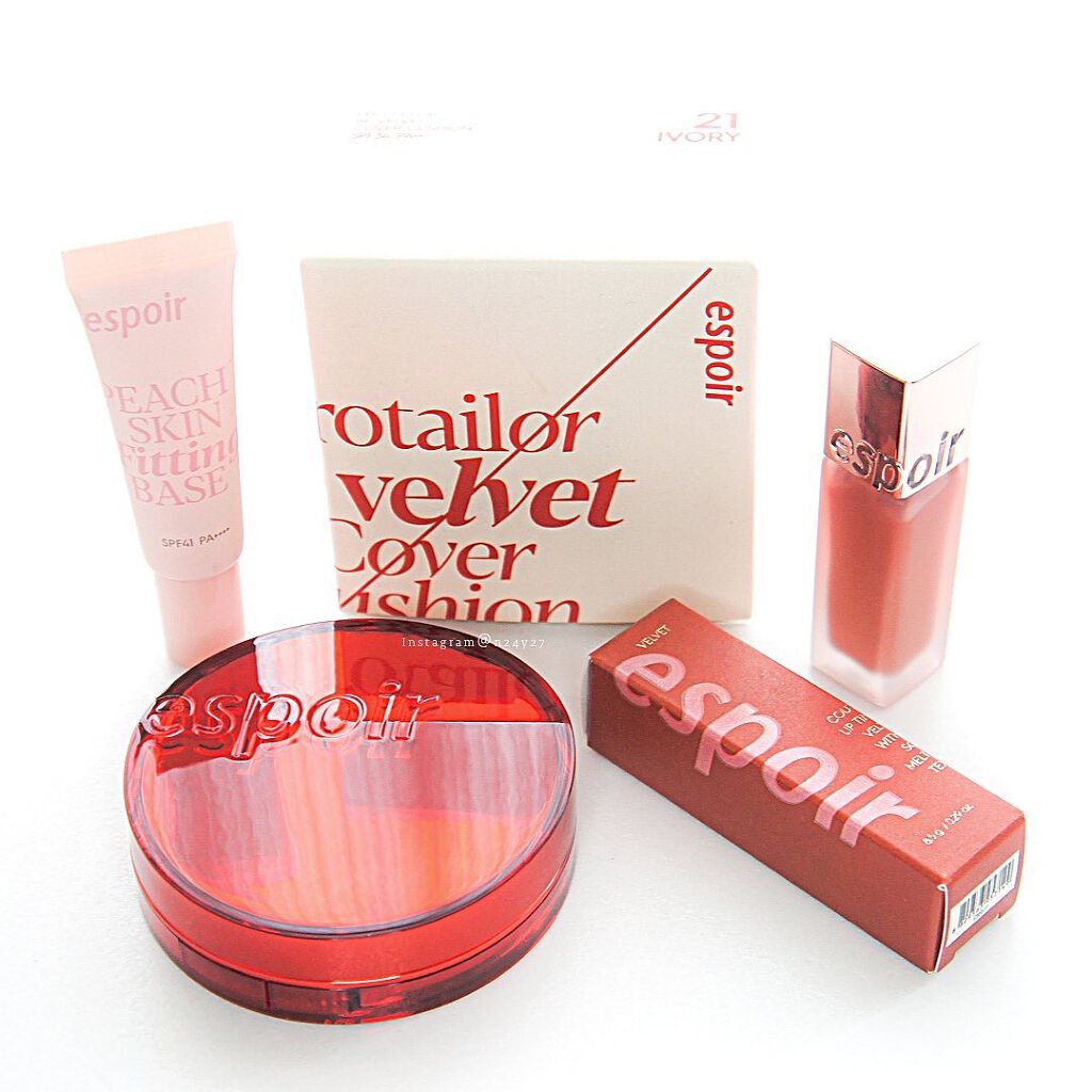 クチュールリップティントベルベット/espoir/リップティントを使ったクチコミ（2枚目）