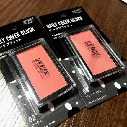 UR GLAM DAILY CHEEK BLUSH/U R GLAM/パウダーチークを使ったクチコミ(1枚目)