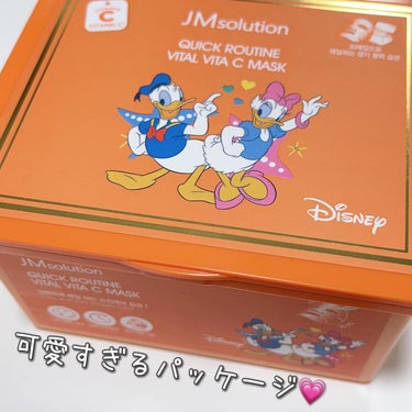 JMsolution-japan edition- クイックルーティンビタCマスクのクチコミ「ディズニー × JMsolutionコラボ🐭💗
クイックルーチンナリッシングビタC

パッケー.....」（2枚目）