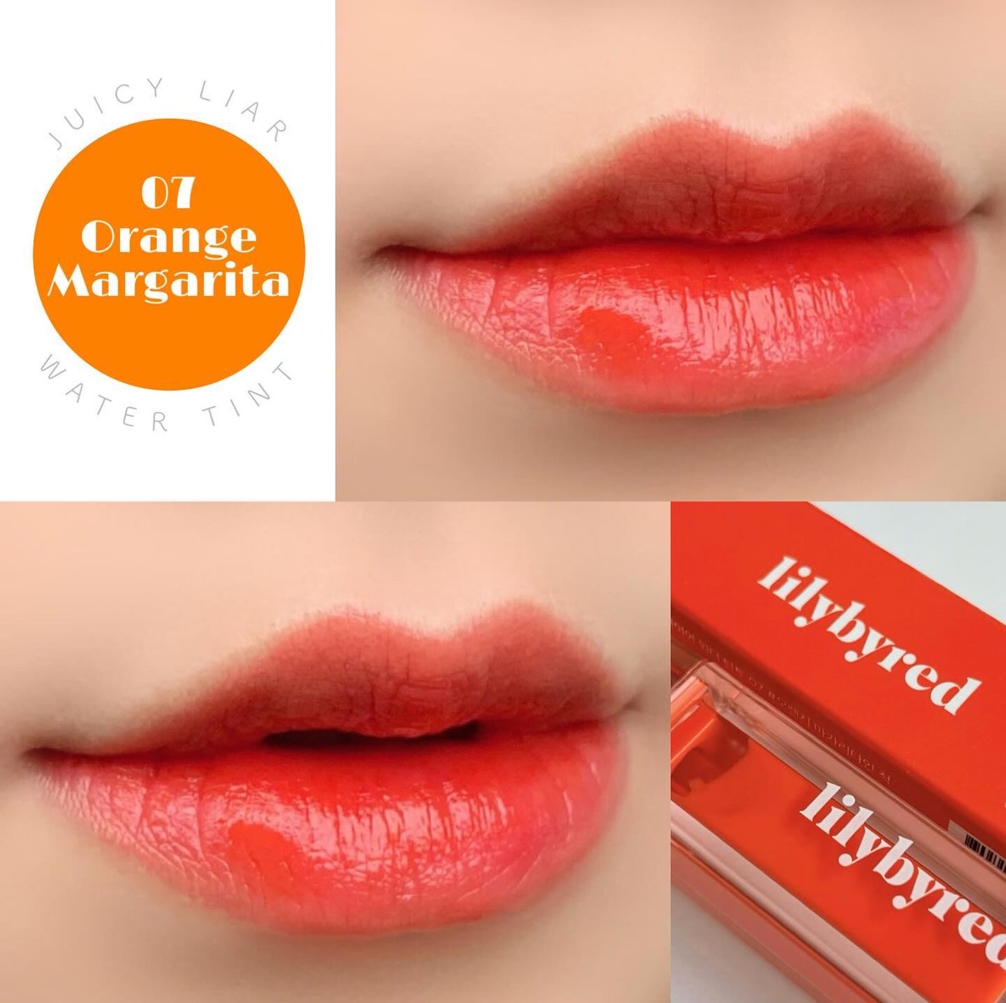 ジューシーライアー ウォーターティント/lilybyred/リップティントを使ったクチコミ(5枚目)