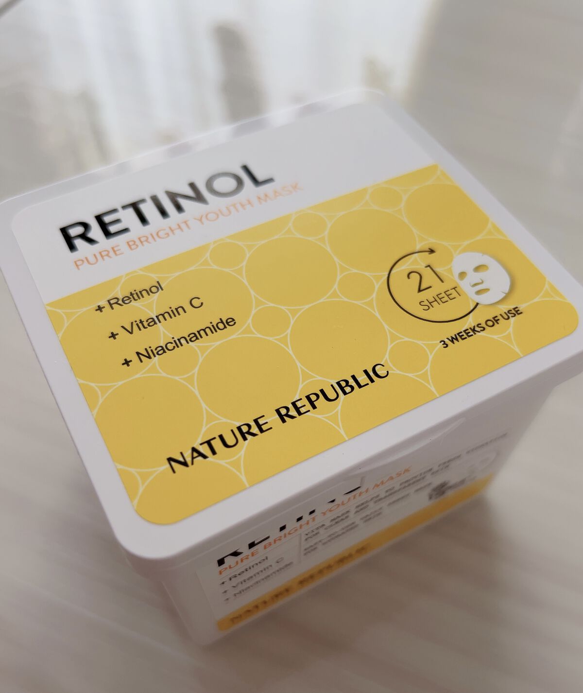 キューブマスク レチノール/ネイチャーリパブリック/シートマスク・パックを使ったクチコミ（2枚目）