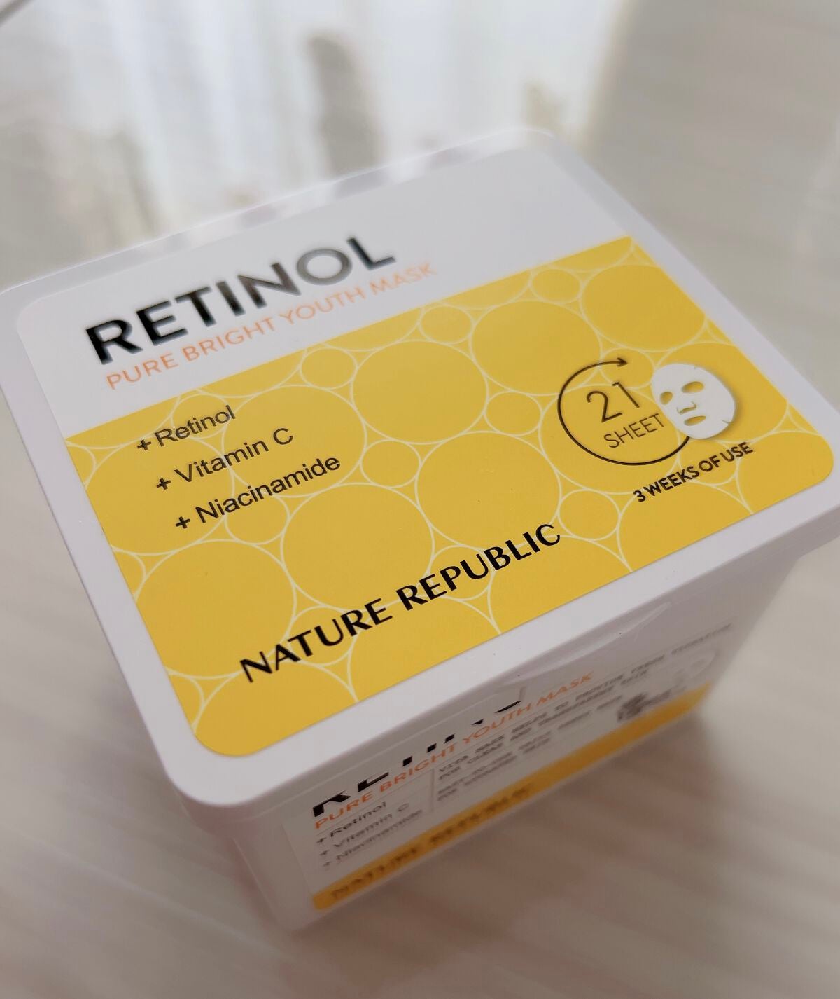 キューブマスク レチノール/ネイチャーリパブリック/シートマスク・パックを使ったクチコミ(2枚目)