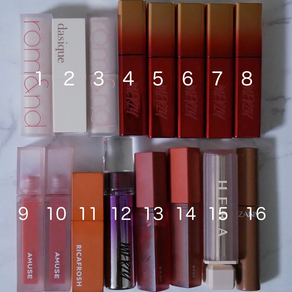 デュー ベルベット/AMUSE/口紅を使ったクチコミ（2枚目）