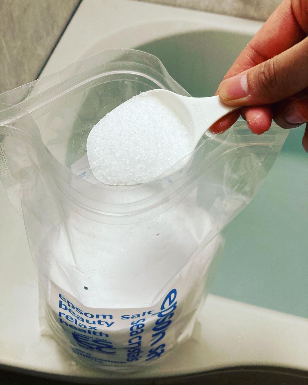 シークリスタルス エプソムソルト オリジナル/sea crystals/無機塩系入浴剤を使ったクチコミ（2枚目）