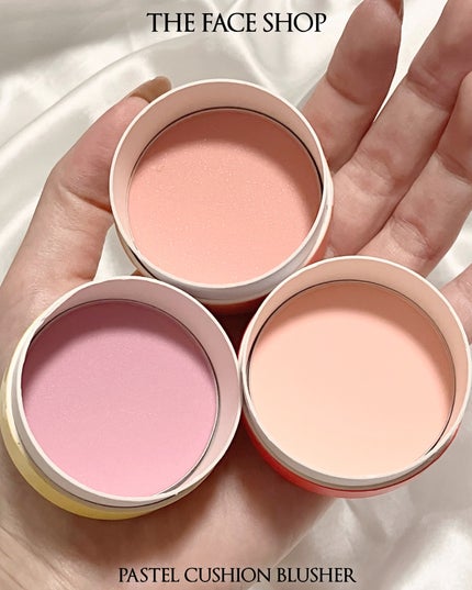 パステルクッションブラッシャー/THE FACE SHOP/パウダーチークを使ったクチコミ(4枚目)