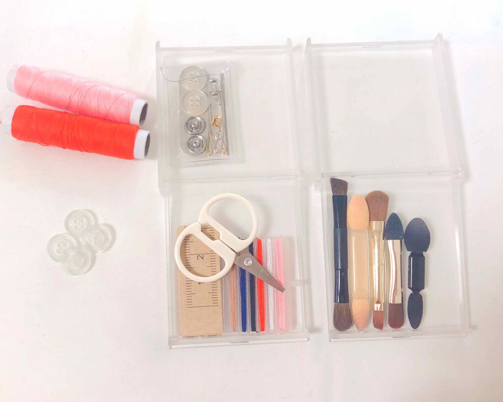 クリア小物ケース/無印良品/その他を使ったクチコミ(1枚目)