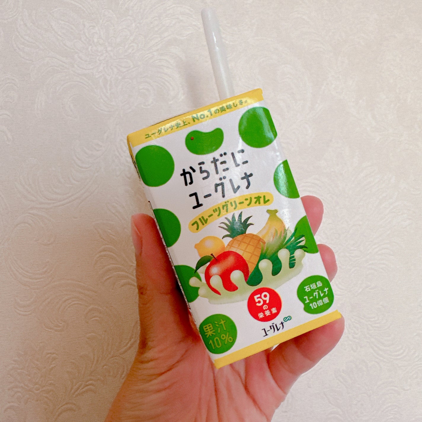 フルーツグリーンオレ/からだにユーグレナ/ドリンクを使ったクチコミ(1枚目)