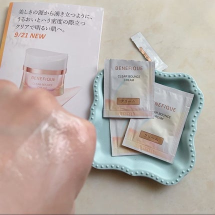 クリアバウンスクリーム /BENEFIQUE/フェイスクリームを使ったクチコミ(4枚目)