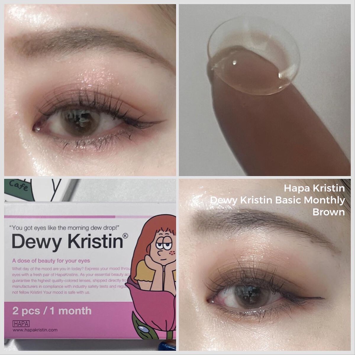 Glazed Krirtin/Hapa kristin/カラーコンタクトレンズを使ったクチコミ(2枚目)