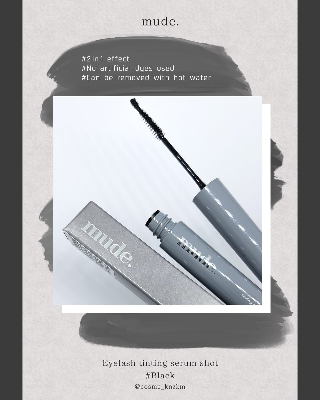 カンザキミナミ୨୧メイクイラスト on LIPS 「【超スリムアプリケーターセラム🖤mudeアイラッシュティンティ..」(3枚目)