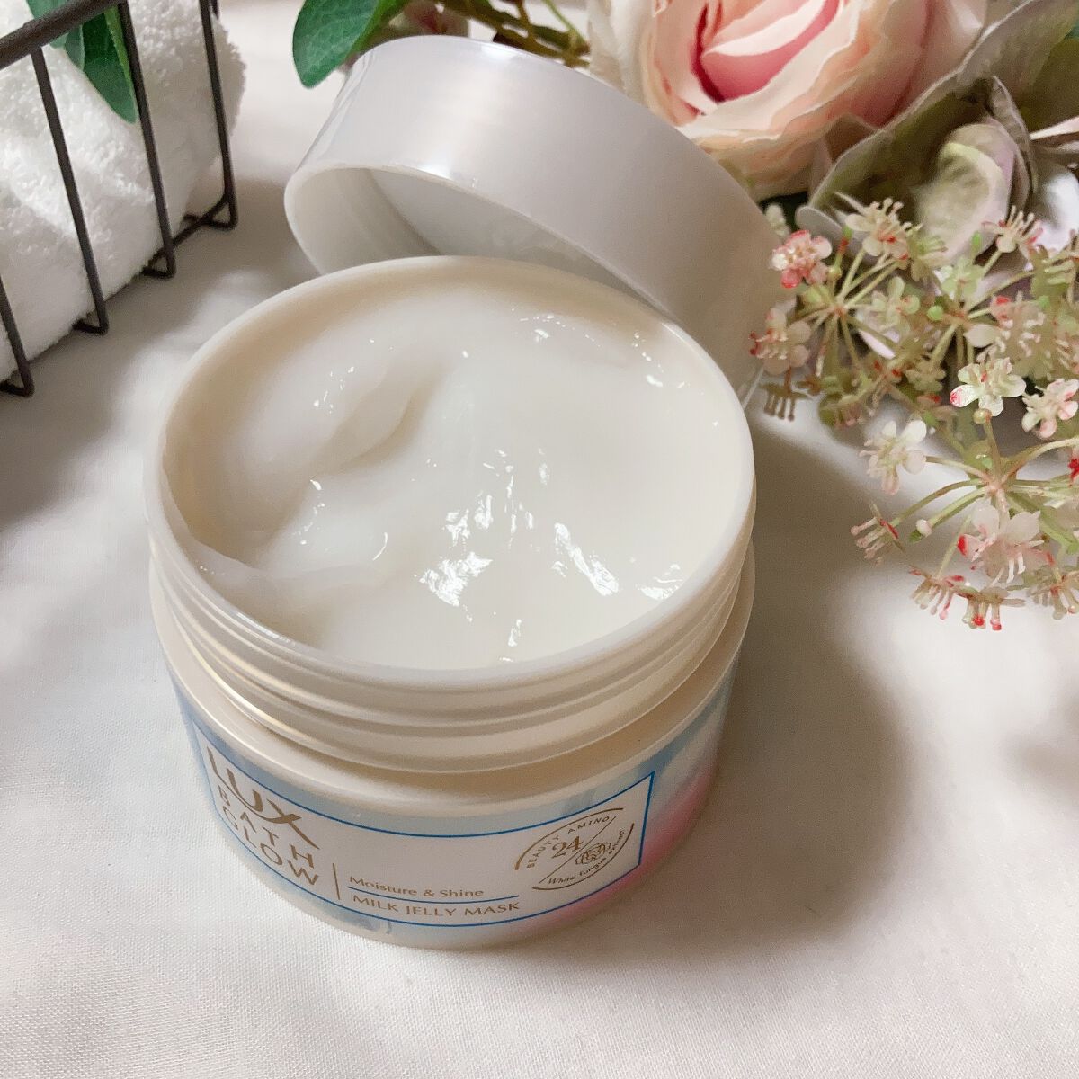 バスグロウ モイスチャー&シャイン ミルクジェリーマスク/LUX/ヘアマスク・ヘアパックを使ったクチコミ（3枚目）