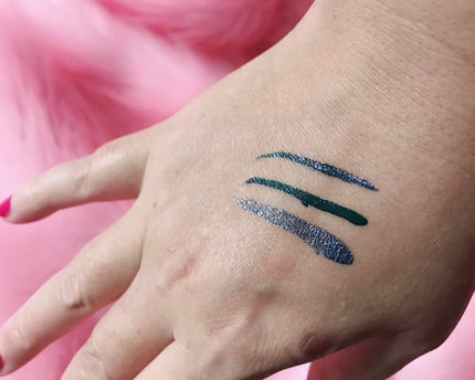 ミッドナイトカオスデュアルエンデッドアイライナー/NYX Professional Makeup/リキッドアイライナーを使ったクチコミ(2枚目)