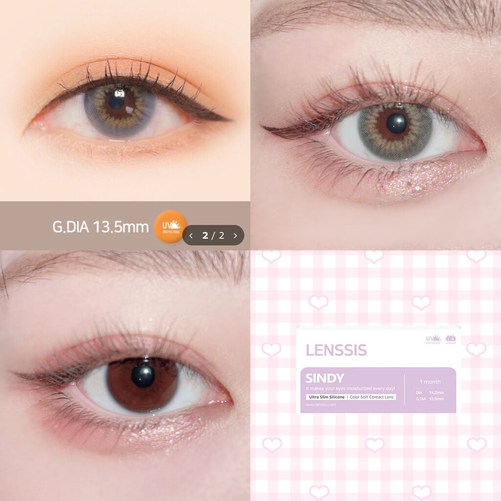 シンディーシリーズ/LENSSIS/カラーコンタクトレンズを使ったクチコミ(2枚目)