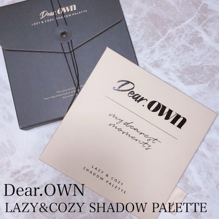 LAZY&COZY SHADOW PALETTE/Dear.own/アイシャドウパレットを使ったクチコミ(2枚目)