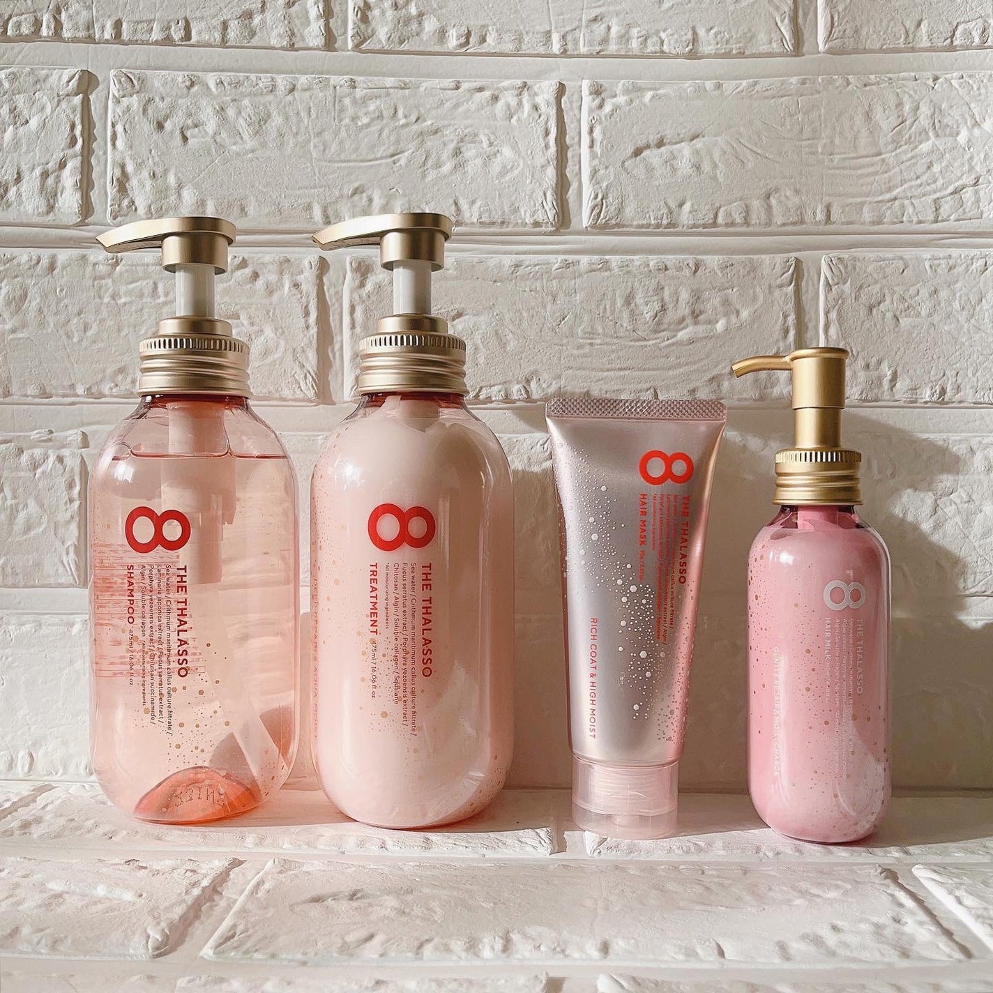 モイストシャンプー&モイストトリートメント ミニヘアマスク付き ピンクリラックス 限定キット/エイトザタラソ/その他キットセットを使ったクチコミ(1枚目)