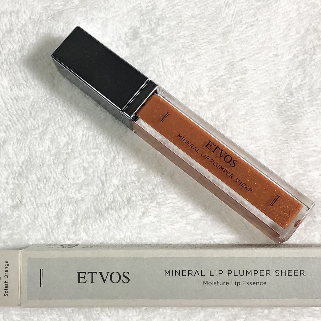 ミネラルリッププランパー シアー スプラッシュオレンジ(限定色)/エトヴォス/リッププランパーを使ったクチコミ（1枚目）