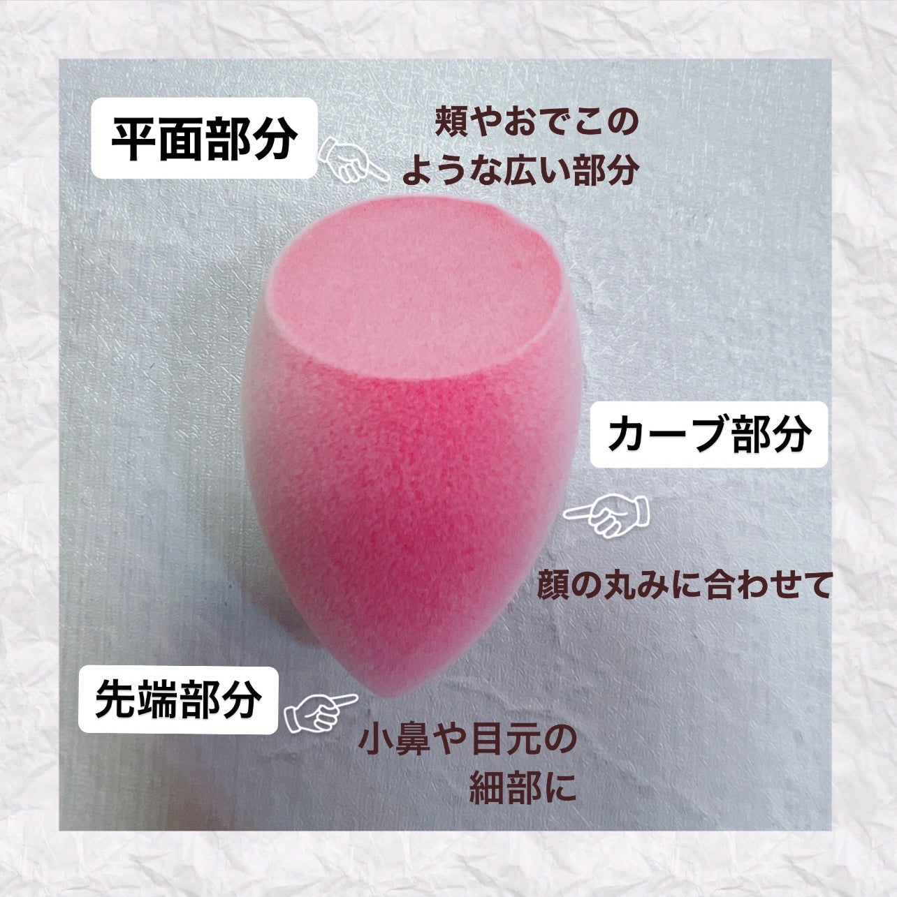 フロッキー3Dスポンジ/SHOBIDO/パフ・スポンジを使ったクチコミ(4枚目)