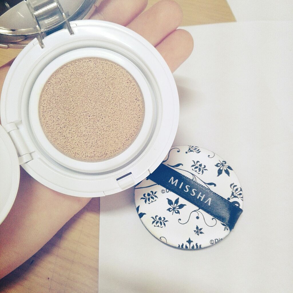 M クッション ファンデーション(モイスチャー)/MISSHA/クッションファンデーションを使ったクチコミ(2枚目)