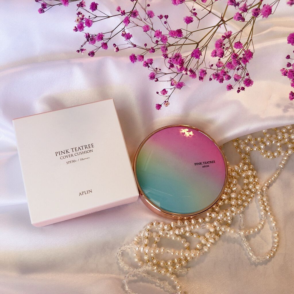 ピンクティーツリーカバークッション/APLIN/クッションファンデーションを使ったクチコミ(1枚目)