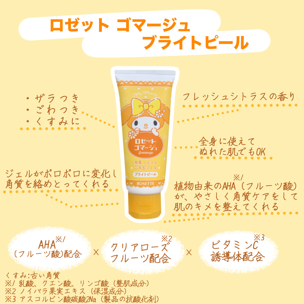 ロゼットゴマージュ ブライトピール ［洗浄料］/ロゼット/スクラブ・ゴマージュを使ったクチコミ（2枚目）