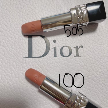 ルージュ ディオール 100 ヌード ルック マット/Dior/口紅を使ったクチコミ（2枚目）
