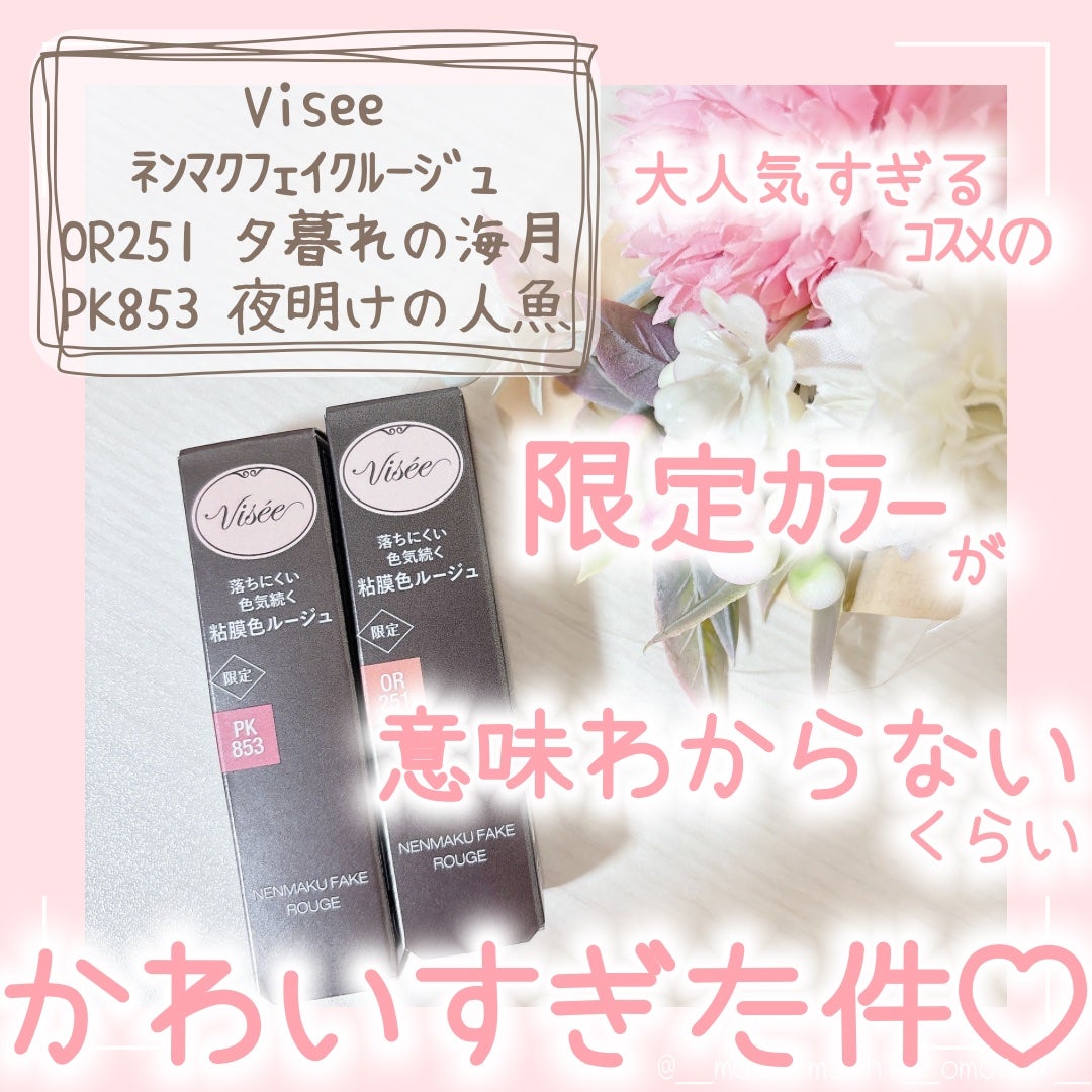 ネンマクフェイク ルージュ/Visée/口紅を使ったクチコミ(1枚目)