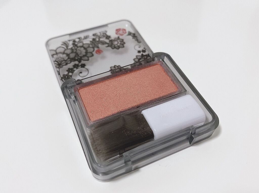 【限定】パウダー チーク 571 レッド系パール/ちふれ/パウダーチークを使ったクチコミ（2枚目）