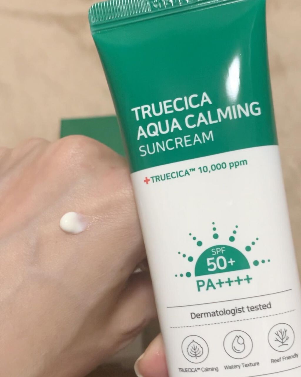 TRUECICA アクアカーミング日焼け止め/SOME BY MI/日焼け止めクリームを使ったクチコミ(3枚目)